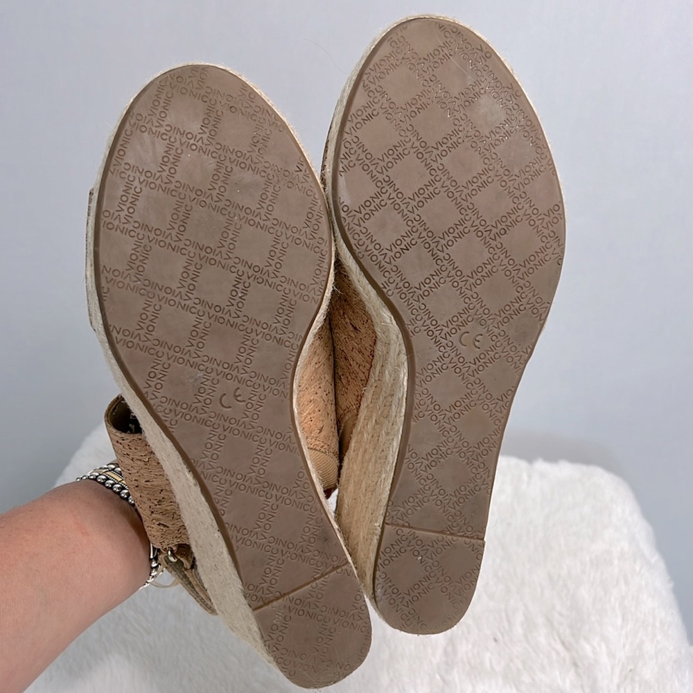 Vionic Brooke Cork Slingback Espadrille Wedge Sandal size 7 - Picture 13 of 14